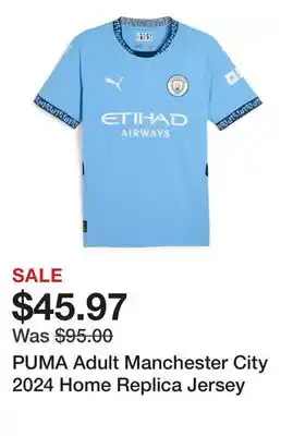 Dick's Sporting Goods PUMA Adult Manchester City 2024 Home Replica Jersey offer