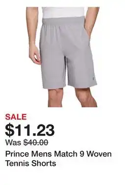 Dick's Sporting Goods Prince Mens Match 9 Woven Tennis Shorts offer