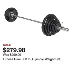 Dick's Sporting Goods Fitness Gear 300 lb. Olympic Weight Set offer