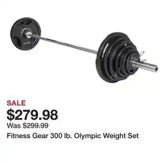 Dick's Sporting Goods Fitness Gear 300 lb. Olympic Weight Set offer