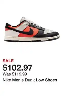 Dick's Sporting Goods Nike Men's Dunk Low Shoes offer