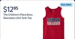 Walmart The Children's Place Boys Sleeveless USA Tank Top offer
