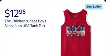 Walmart The Children's Place Boys Sleeveless USA Tank Top offer