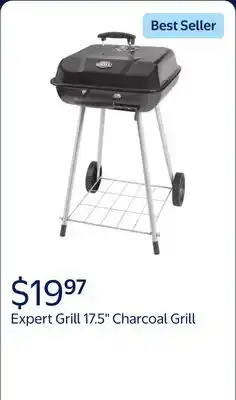 Walmart Expert Grill 17.5 Charcoal Grill, with Wheels offer