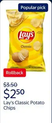 Walmart Lay's Classic Potato Chips offer