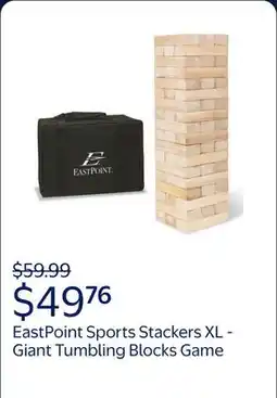 Walmart EastPoint Sports Stackers XL - Giant Tumbling Blocks Game for All Ages offer