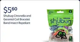 Walmart Shubug Citronella and Geraniol Coil Bracelet Band Insect Repellant, Multi-Color, Deet Free offer