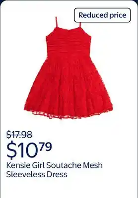 Walmart Kensie Girl Soutache Mesh Sleeveless Dress offer