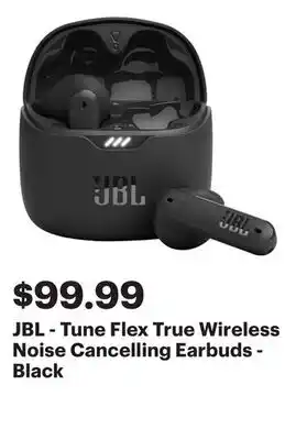 Best Buy JBL - Tune Flex True Wireless Noise Cancelling Earbuds - Black offer