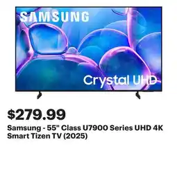 Best Buy Samsung - 55 Class U7900 Series UHD 4K Smart Tizen TV (2025) offer