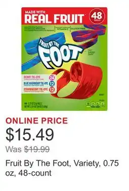 Costco Fruit By The Foot, Variety, 0.75 oz, 48-count offer
