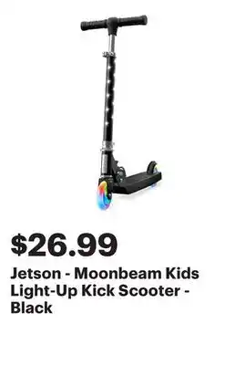 Best Buy Jetson - Moonbeam Kids Light-Up Kick Scooter - Black offer