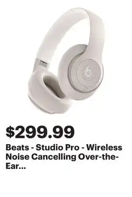 Best Buy Beats - Studio Pro - Wireless Noise Cancelling Over-the-Ear Headphones - Sandstone offer