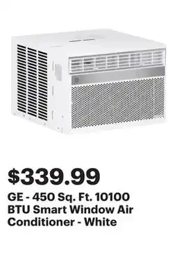 Best Buy GE - 450 Sq. Ft. 10100 BTU Smart Window Air Conditioner - White offer