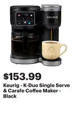 Best Buy Keurig - K-Duo Single Serve & Carafe Coffee Maker - Black offer