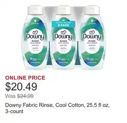 Costco Downy Fabric Rinse, Cool Cotton, 25.5 fl oz, 3-count offer