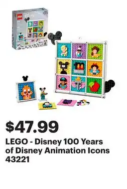 Best Buy LEGO - Disney 100 Years of Disney Animation Icons 43221 offer