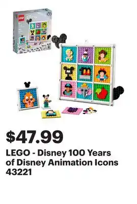 Best Buy LEGO - Disney 100 Years of Disney Animation Icons 43221 offer