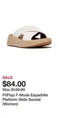 Nordstrom FitFlop F-Mode Espadrille Platform Slide Sandal (Women) offer