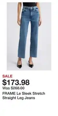 Nordstrom FRAME Le Sleek Stretch Straight Leg Jeans offer