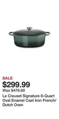 Nordstrom Le Creuset Signature 8-Quart Oval Enamel Cast Iron French/Dutch Oven offer