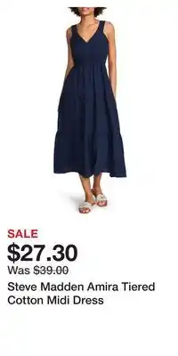 Nordstrom Steve Madden Amira Tiered Cotton Midi Dress offer