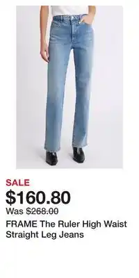 Nordstrom FRAME The Ruler High Waist Straight Leg Jeans offer