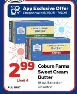 Save a Lot Coburn Farms Sweet Cream Butter offer