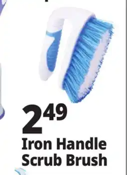 Ocean State Job Lot Gleam Iron Handle Scrub Brush offer