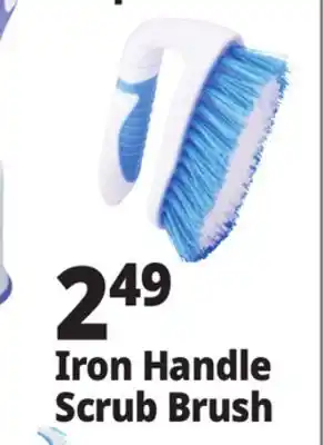 Ocean State Job Lot Gleam Iron Handle Scrub Brush offer