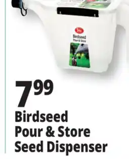 Ocean State Job Lot Birdseed Pour & Store Dispenser offer