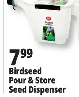 Ocean State Job Lot Birdseed Pour & Store Dispenser offer