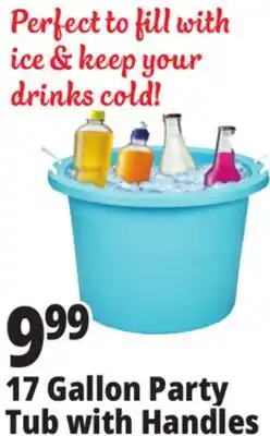 Ocean State Job Lot Party Tub with Rope Handles 17 Gal offer