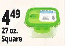 Ocean State Job Lot Glass Food Storage Container 27 oz offer