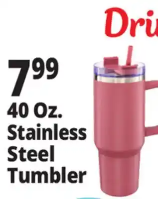 Ocean State Job Lot Double Walled Stainless Steel Tumbler 40 oz offer