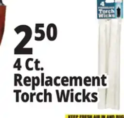 Ocean State Job Lot Fiberglass Torch Wicks 4 Pack offer