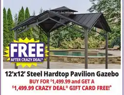 Ocean State Job Lot 12' x 12' Steel Hardtop Pavilion offer