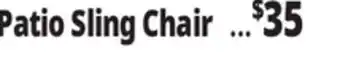 Ocean State Job Lot Steel Stacking Sling Chair offer