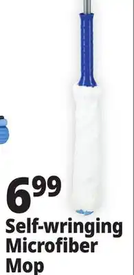 Ocean State Job Lot Gleam Self-Wringing Microfiber Mop offer