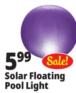 Ocean State Job Lot Outdoor Living Accents Floating Solar Pool Light 4.3 offer