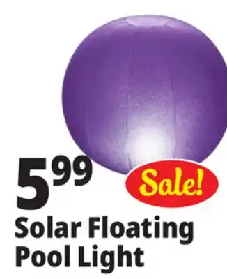 Ocean State Job Lot Outdoor Living Accents Floating Solar Pool Light 4.3 offer