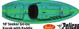 Ocean State Job Lot Pelican Seeker 100X Kayak w/ Paddle offer