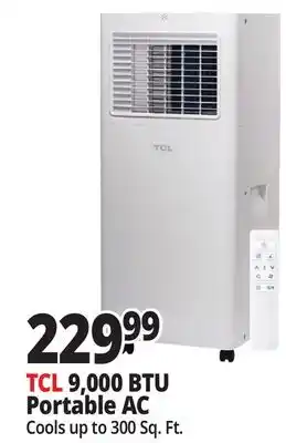 Ocean State Job Lot TCL 9 500 BTU Smart Portable Air Conditioner offer