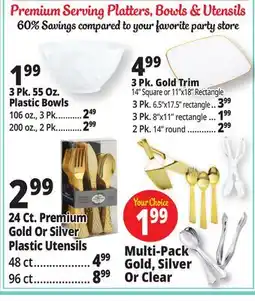 Ocean State Job Lot Premium Serveware offer