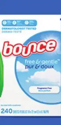 Ocean State Job Lot Bounce Free & Gentle Dryer Sheets 240 Count offer