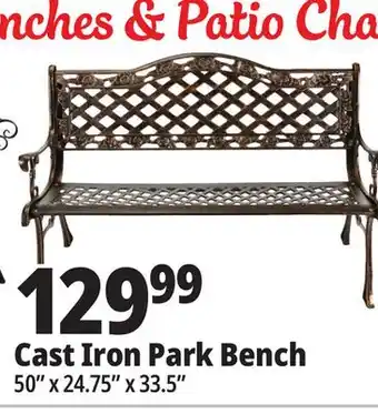 Ocean State Job Lot 50 Cast Iron Bench offer