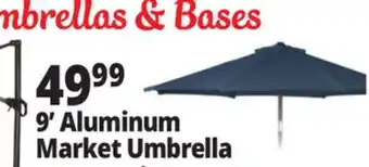 Ocean State Job Lot 9' Aluminum Market Umbrella with Tilt offer