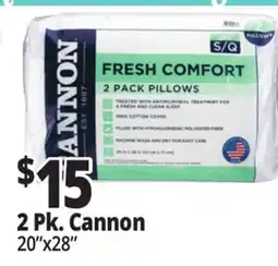 Ocean State Job Lot Cannon Fresh Comfort Bed Pillows 2 Pack offer