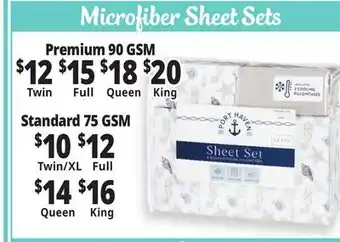 Ocean State Job Lot Microfiber Sheet Sets offer