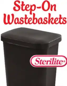 Ocean State Job Lot Sterilite Step-On Black Wastebasket 11.9 Gal offer